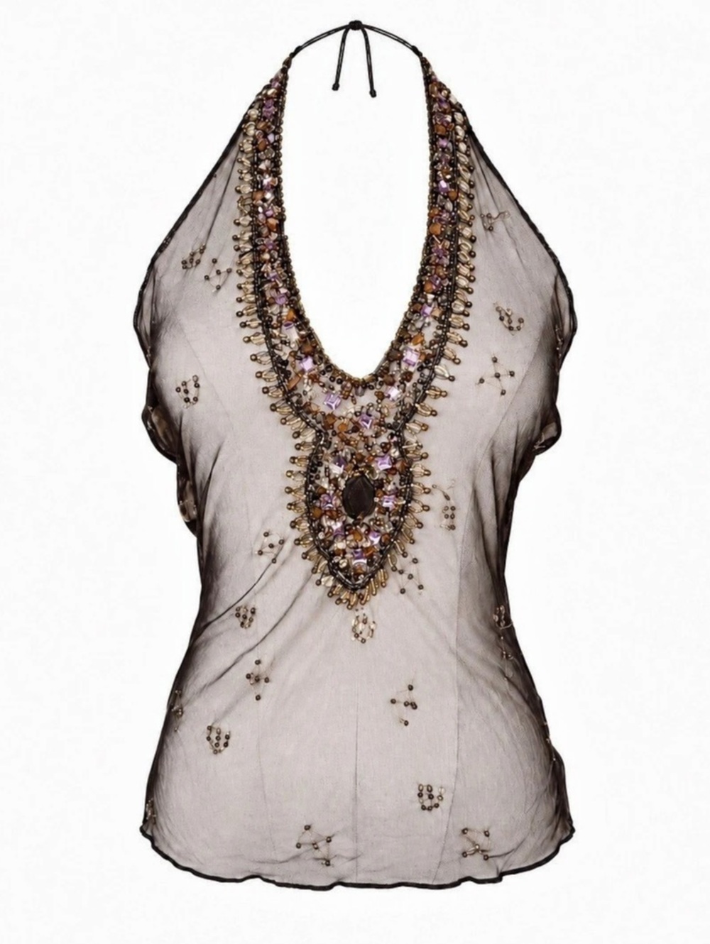 PINKO SEQUENCE MESH TOP